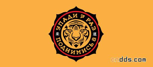 带虎的商标图案，传统与现代的完美结合