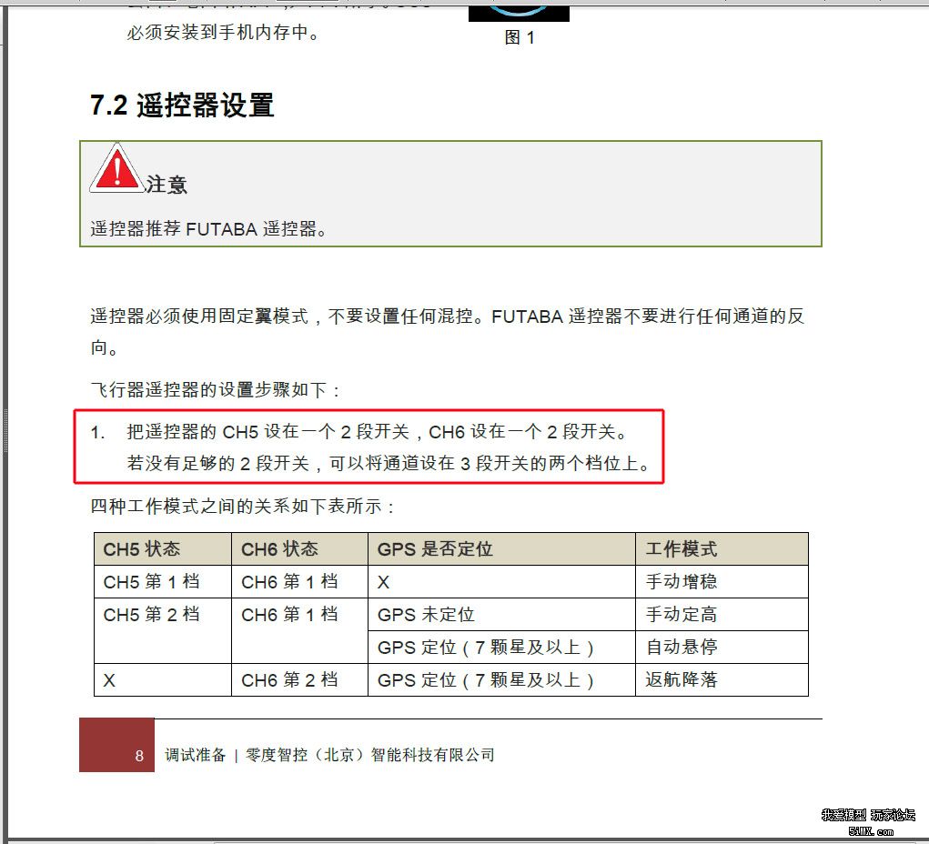 乐迪遥控器混控提示详解