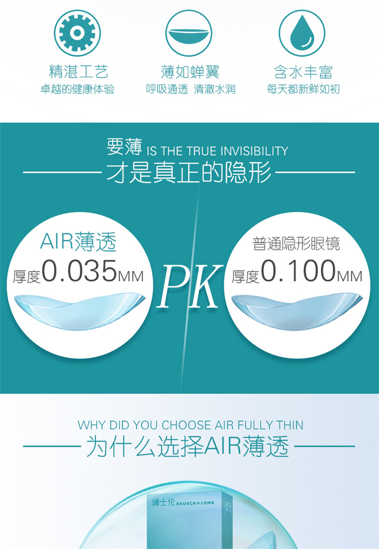 博士伦Air隐形眼镜真假辨别指南